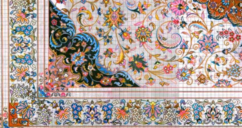 زیباترین نقشه‌های فرش‌‌‌های دست‌باف