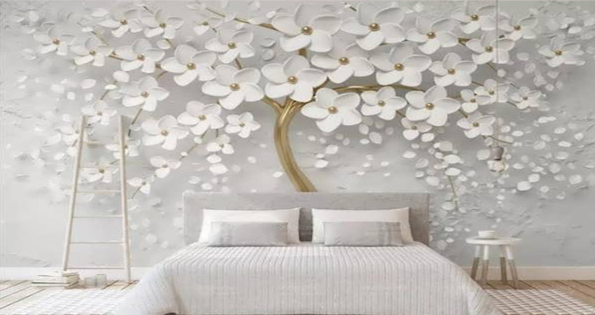 طرح های لاکچری کاغذ دیواری برای اتاق خواب