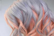 رنگ خاکستری روی دکلره نارنجی