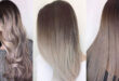 رنگ موی قهوه ای خاکستری بدون دکلره