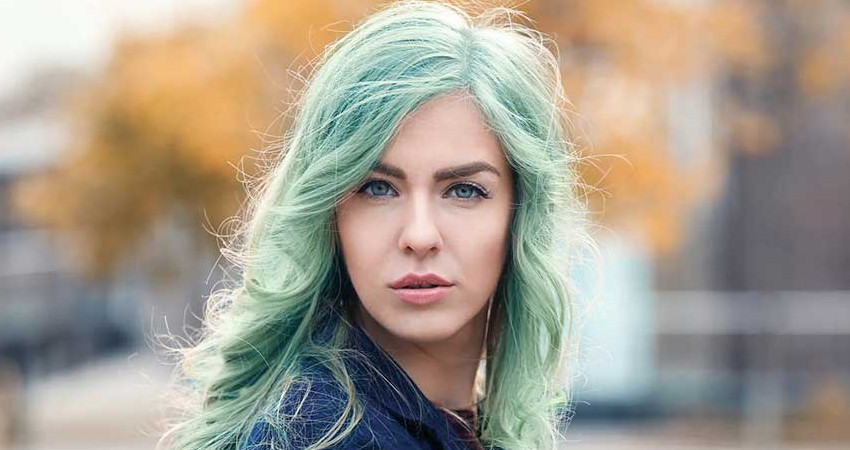 رنگ موی پاستیلی سبز