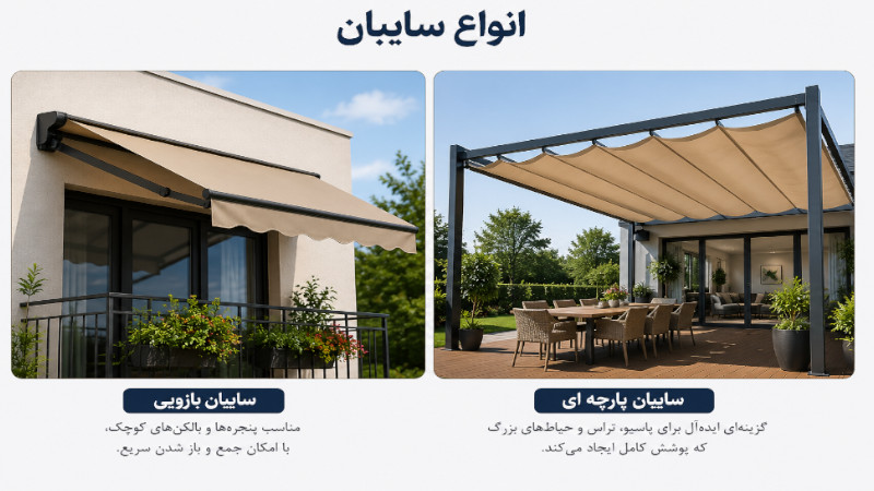 سایبان حیاط ؛ راهکاری هوشمند برای صرفهجویی در انرژی